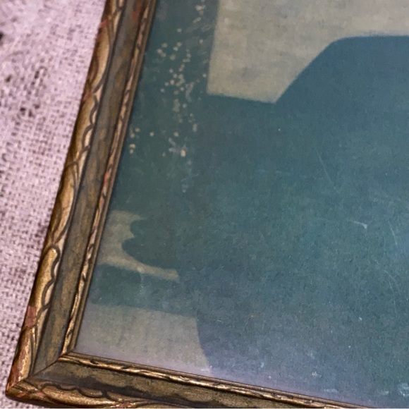 Framed Whistlers Mother art print Vintage